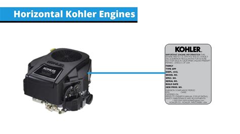 CHROME VINYL. . Kohler engine serial number